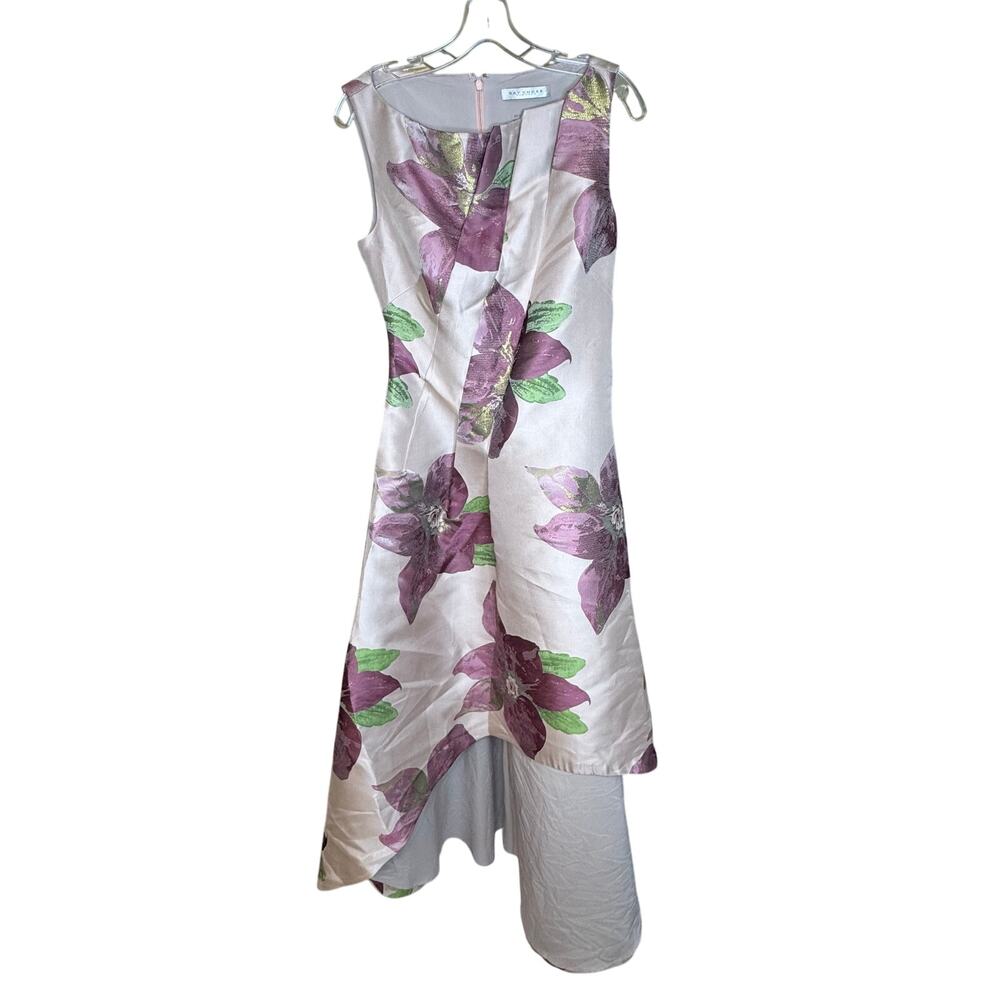 Kay Unger NWT Palmer Hi-Low Dress in Blush/Rose Size 6 - Picture 4 of 7